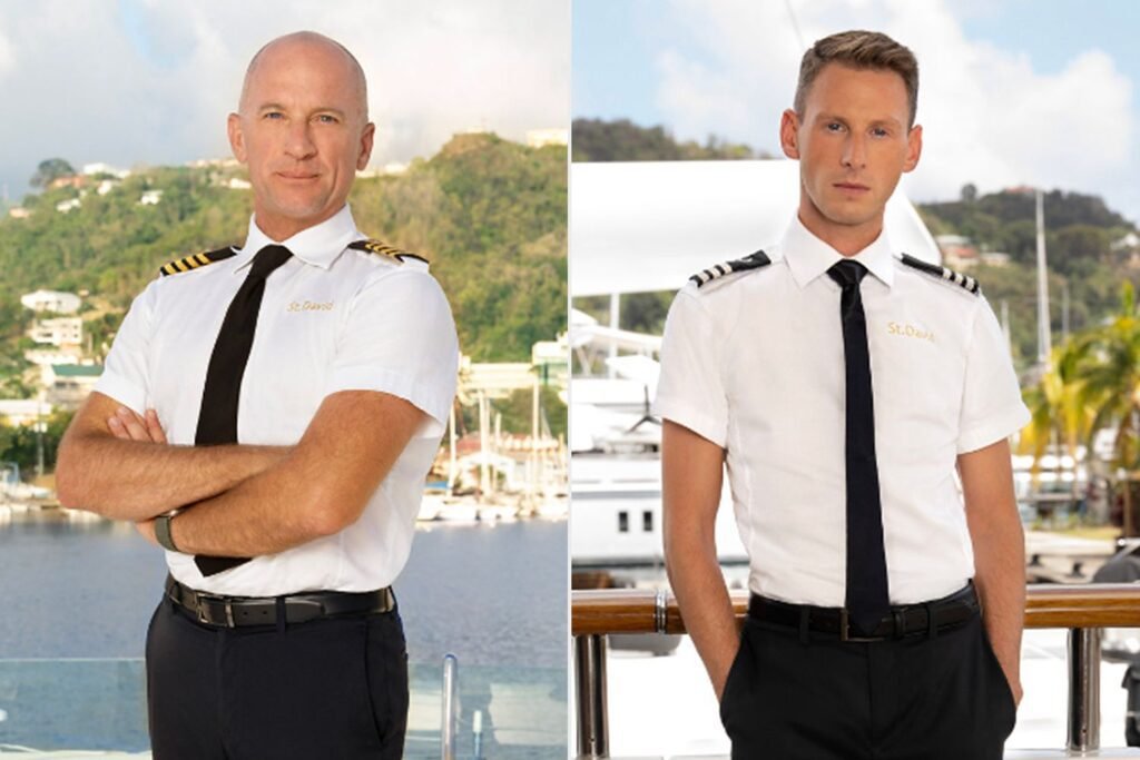 Captain Kerry Titheradge and Fraser Olender on 'Below Deck'. PHOTO: FRED JAGUENEAU/BRAVO